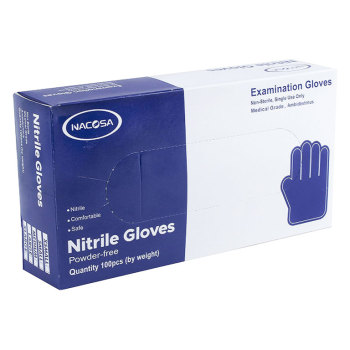 Nitrile Gloves, Medium, 100/Box
