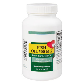 FISH OIL,SOFTGELS,500 MG,130/BT(OMEGA-3,EA