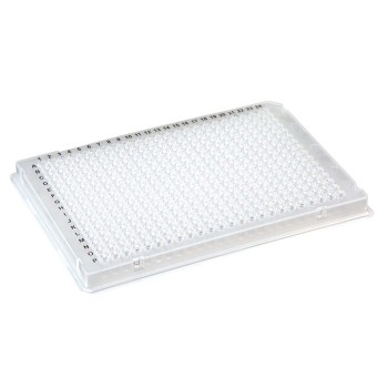 384-WELL PCR PLATE,A24 SINGLE NOTCH,WHITE,ABI STYLE,10/BX