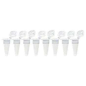 QUICKSNAP 0.1ML 8-STRIP TUBES,WITH,INDIVIDUALLY-ATTACHED FLAT CAPS,CLEAR,120/BX