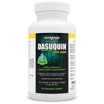PHV DASUQUIN W/MSM FOR DOGS,UNDER 60LB,84 CHEW TABS