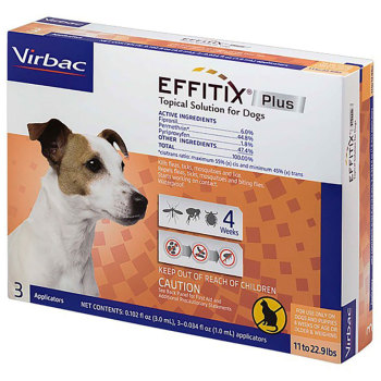 EFFITIX PLUS FOR DOGS,11-22.9 LBS,3 DOSE