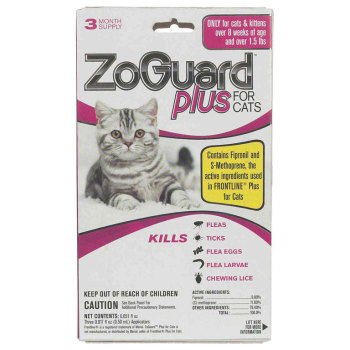 PHV ZOGUARD PLUS FOR CATS,3 PACK