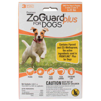 PHV ZOGUARD PLUS FOR DOGS,4-22LB,3 PACK