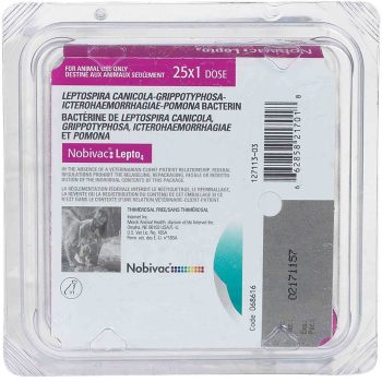 VACCINE,CANINE,LEPTO4,25X1 DOSE TRAY