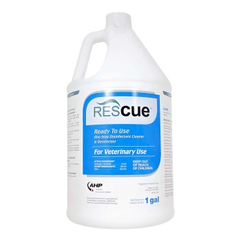 1 GALLON RESCUE,DISINFECTANT,READY TO USE,LIQUID,ONE STEP DISINFECTANT,CLEANER,DEODORIZER,