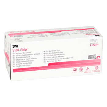 STERI-STRIP REINFORCED SKIN CLOSURE STRIPS,1/4" X 3",3/ENV,50/BOX