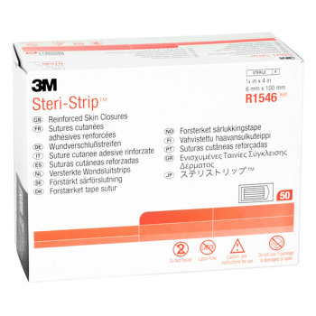 STERI-STRIP REINFORCED SKIN CLOSURE STRIPS,1/4" X 4",10/ENV,50/BOX
