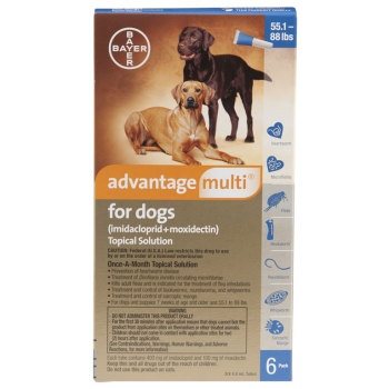 RXV ADVANTAGE MULTI,DOGS,55-88,BLUE 6MTH