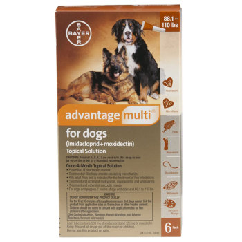 RXV ADVANTAGE MULTI DOG,88-110LB,BROWN,6/BX