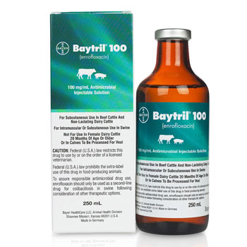 RXV BAYTRIL INJECTION 100MG/ML,250ML
