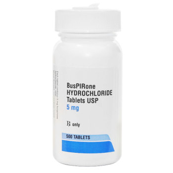 RX BUSPIRONE HCL 5MG,500 TABLETS