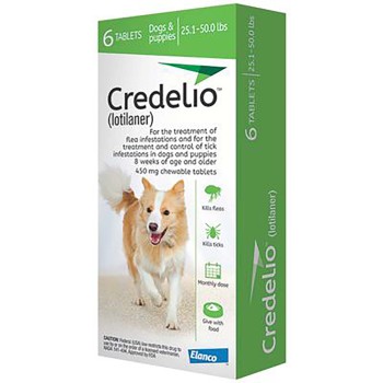 CREDELIO,TABLETS,DOGS PUPPIES,GREEN,6DS X 10