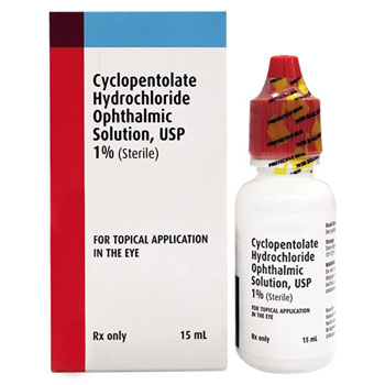 RX CYCLOPENTOLATE 1% OPH SOLN 15ML