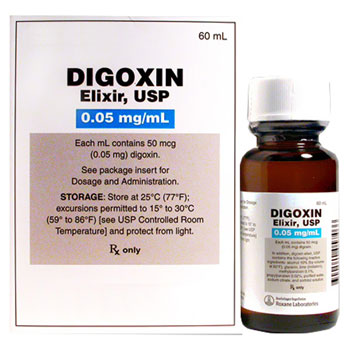 RX DIGOXIN ELIXIR, 0.05MG, 60 ML