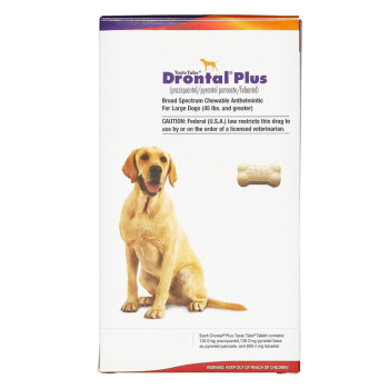 RXV DRONTAL + FOR LARGE DOGS,136MG,30 TASTE TABS