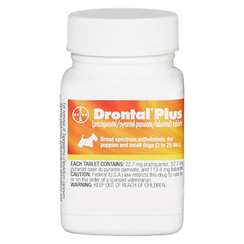 RXV DRONTAL + FOR SMALL DOGS,22.7MG,50TABS
