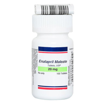 RX ENALAPRIL MALEATE 20MG, 100 TABS