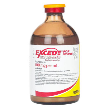 RXV,ZOETIS,EXCEDE FOR SWINE 100MG/ML,100ML