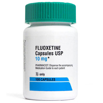 RX FLUOXETINE HCL 10MG, 100 CAPSULES