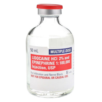 RX LIDOCAINE 2%, WITH EPINEPHRINE, 50ML VIAL
