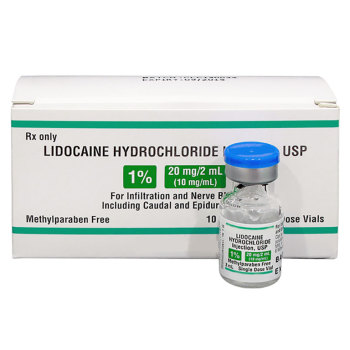RX LIDOCAINE 1% HYDROCHLORIDE,2ML BOX OF 10