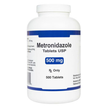 RX METRONIDAZOLE 250 MG, 500 TABLETS