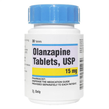 RX OLANZAPINE 15MG,30 TABLETS