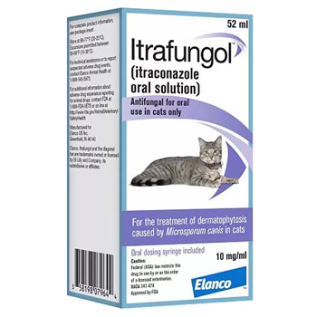 RXV VIRBAC,ITRAFUNGOL,SOLUTION,(ITRACONAZOLE) ANTIFUNGAL ORAL FOR CATS,52ML