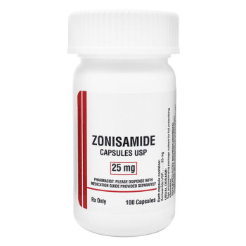 RX ZONISAMIDE,25MG,100 CAPSULES