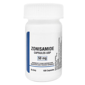 RX ZONISAMIDE,50MG,100 CAPSULES