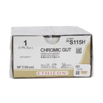 SUTURE,CHROMIC GUT,1,NO NEEDLE,54IN,UNDYED,36/BX