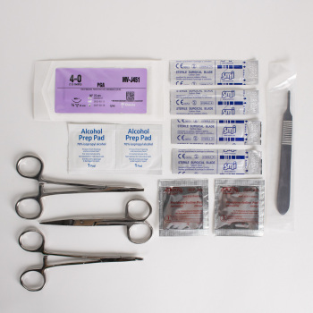39 Piece First Aid Kit Emergency Wound Care Suture Kit