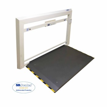 SELF STORING WALL MOUNT SCALE,38" X 48",PLATFORM,TOUCHLESS WEIGHING,ANTIMICROBIAL,BMI,EMR,AC, W/ PRINTER,1000 LBS MAX,EACH