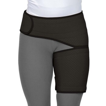 BRACE,GROIN,COMPRESSION SUPPORT,WASHABLE NEOPRENE,W:48 T:28,BLACK,  Orthopedic Supplies