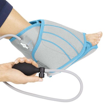 WRAP,ICE,COMPRESSION,ANKLE,W/PUMP,HOT/COLD GEL PACK,M:6.5-14,W:5-12