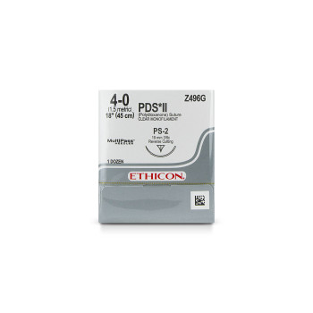 SUTURE,PDS II,4-0,PS-2,18",CLEAR,12/BX