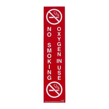 SIGN,OXYGEN IN USE NO SMOKING,9X2,MAG