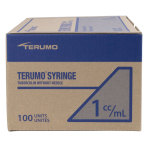 Terumo Tuberculin Syringe, 1mL, Luer Slip, 100/BX, SS-01T