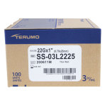 Terumo Syringe and Needle, 3mL, Luer Lock, 22GX 1 in., Hypodermic, 100/BX, SS-03L2225