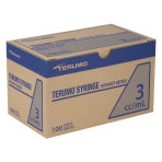 Terumo Syringe, 3mL, Luer Slip, 100/BX, SS-03S