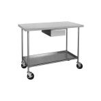 TABLE,TREATMENT,VSSI,ON CASTERS,W/DRWR
