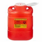 CONTAINER,SHARPS RED 8.2QT,12/CS