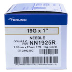 Terumo Needle, 19G X 1 in., Hypodermic, 100/BX, NN1925R