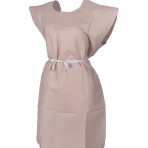 GOWN,EXAM T/P/T F/B OPN PEACH30X42,50/CS