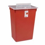 CONTAINER, SHARPS RED 10GL RIGPLAS,6/CS