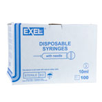 SYRINGE,10CC 18 X 1, LL, 100/BOX, EXEL
