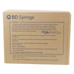 BD Syringe and Needle, 3mL, Luer Lock, 23G X 1 in., Hypodermic, 100/BX, 309571