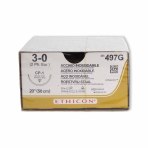SUTURE,SURGICAL STEEL,3-0,CP-1,20IN,SILVER,12/BX
