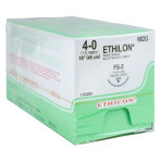 Ethicon Ethilon Nylon Suture, Size 4-0, FS-2, 18 in., 12/Box